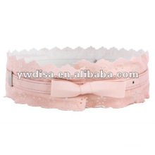 Ceinture élastique rose pour fille